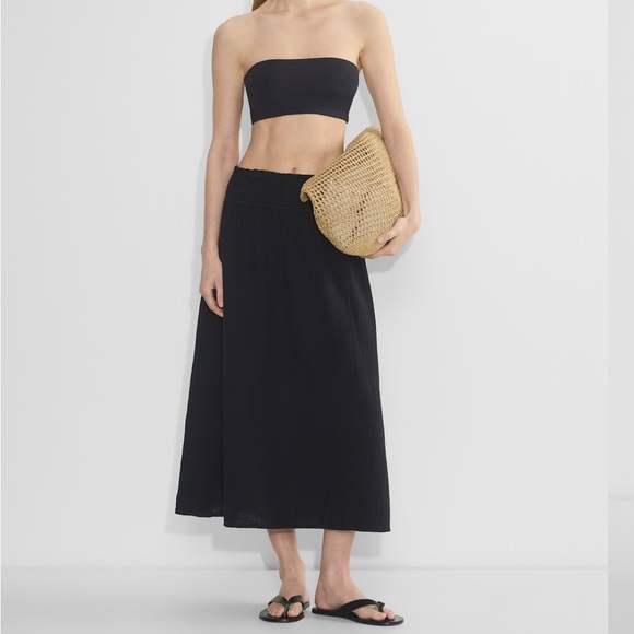 Aritzia Dresses & Skirts - Aritzia new with tag air plush organic cotton Selene skirt black XS sold out!